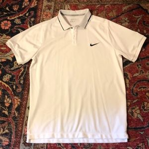Nike Golf dri fit white polo men’s XL